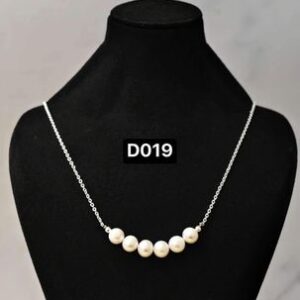 Dây chuyền ngọc 6vien - hạt 8li - D019