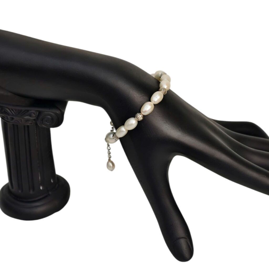 Lắc ngọc trai hạt gạo x bi - L060