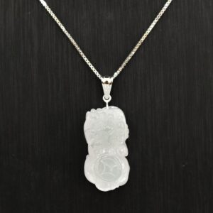 Mặt ngọc tì hưu khoá bạc