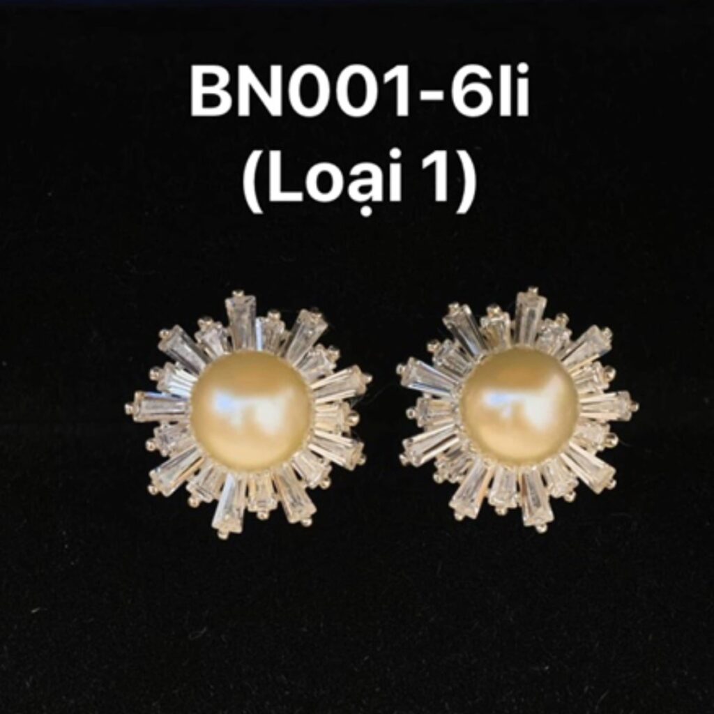 Bông Tai Ngọc Trai Nước Ngọt 6 Li - Loại 1 BN001