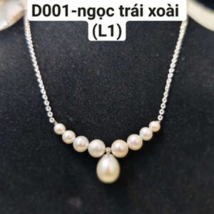 Dây Chuyền Ngọc Trai Trái Xoài - Loại 1 D001