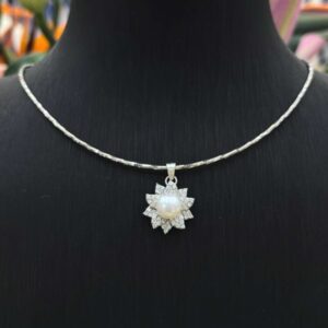 Kiềng hoa - ngọc bánh bao 7,5 - D105