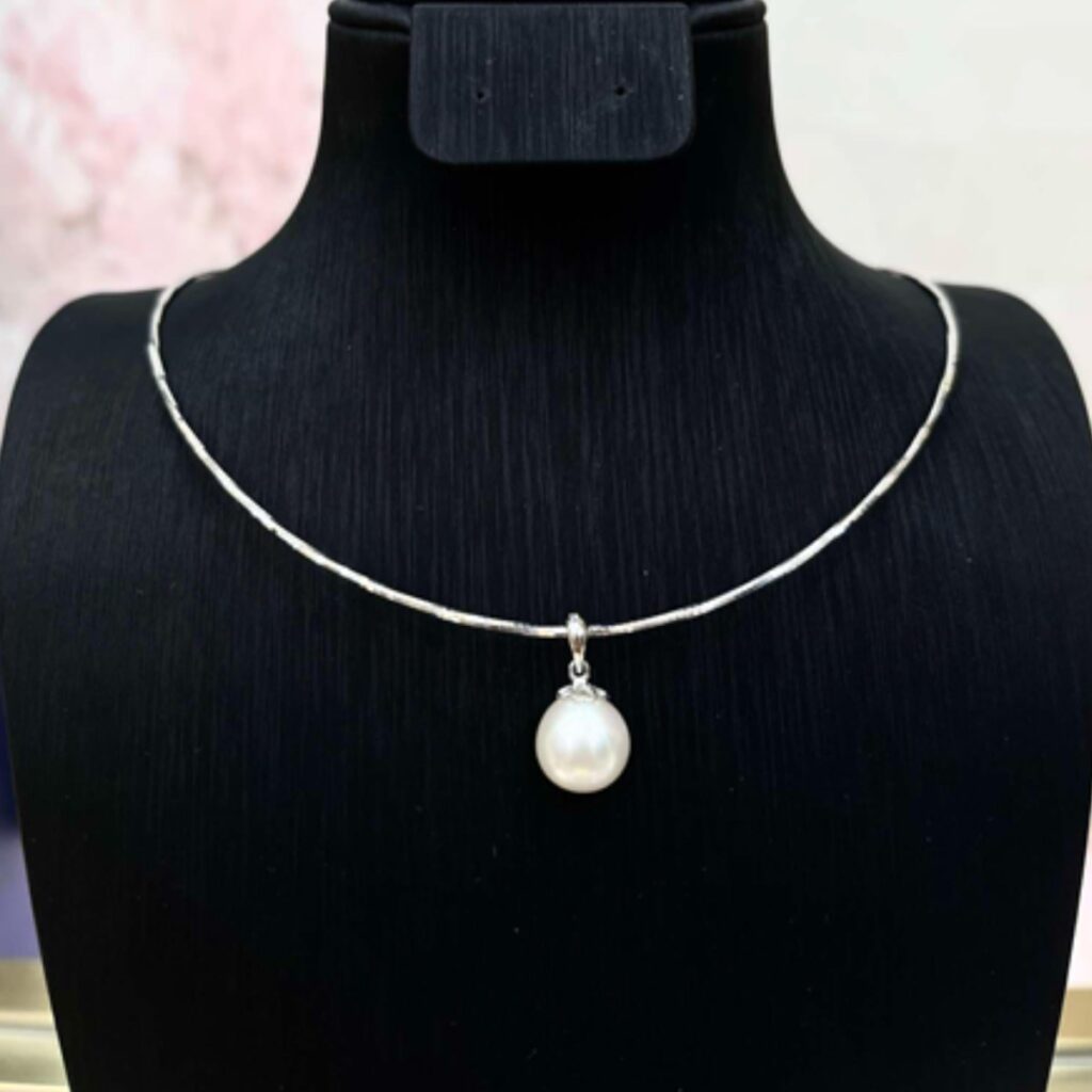 Kiềng Mặt Ngọc Chủ Giọt 9li L1 - D095