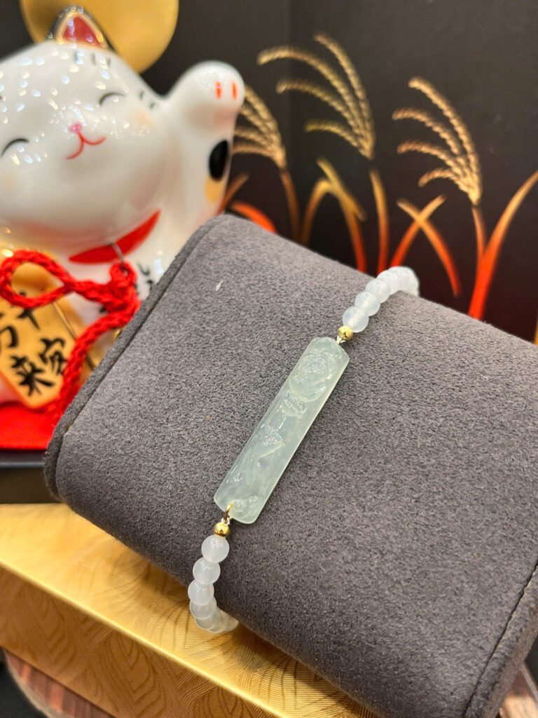 Lắc tay bạc xi vàng khánh hoa sen vàng 610-LP056