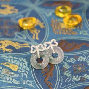 Bông tai điếu bạch ngọc-BP024