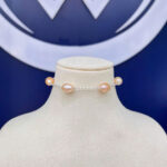 L059 - Lắc cách ngọc giọt nước ánh cam