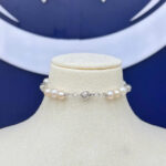 L004-Lắc ngọc trai phối bạc  năng động thủ công