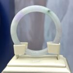 Vòng tay ngọc phỉ thuý xuân đới tài (nếp mịn)-VP022-chột: 8.1mm Ni:54-55