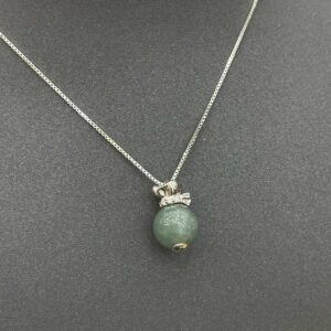 Dây chuyền phỉ thuý trân châu x S925