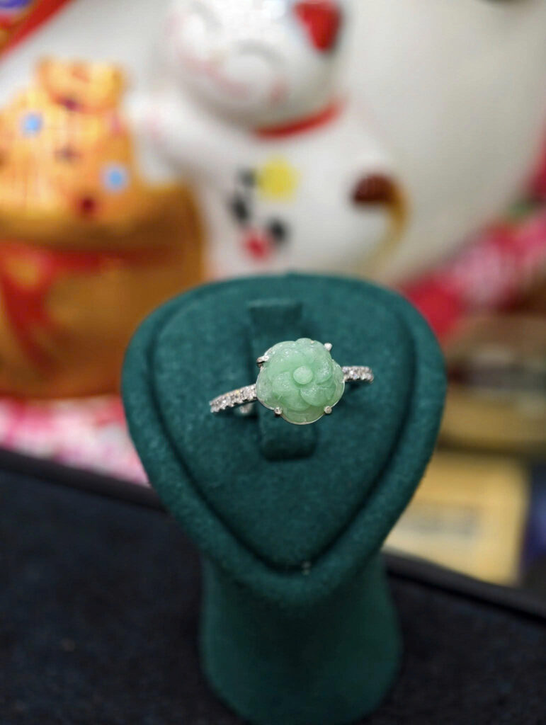 Nhẫn hoa hồng 4 chấu -NP164