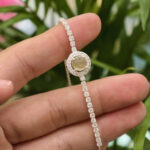 Lắc tay bạc tennis ngọc phỉ thuý -LP108