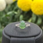 Nhẫn bạc hồ lô ngọc phỉ thuý type A- NP151