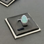 Nhẫn bạc ngọc phỉ thuý hồ lô-NP147