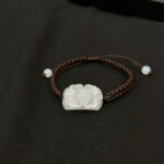 Lắc tay ngọc phỉ thuý hoa mẫu đơn-LP137