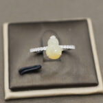 Nhẫn bạc ngọc phỉ thuý hồ lô -NP183