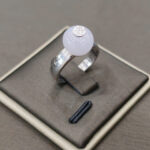 Nhẫn đồng điếu bạch nguyệt minh châu-NP167