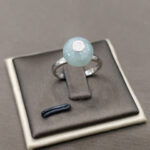 Nhẫn đồng điếu bích thuý minh châu-NP166