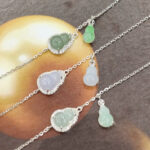 Lắc tay phỉ thuý hồ lô có charm hồ lô nhỏ-LP169