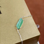 Lắc tay bạc ngọ phỉ thuý mắt ngựa xanh nhẹ -LP182